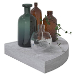 vidaXL nurgariiulid 4 tk, betoonhall, 25 x 25 x 3,8 cm MDF