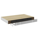 vidaXL seinariiulid, 2 tk, tamm ja valge, 50 x 23 x 3,8 cm MDF