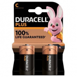 Duracell Patareid, 2 t&uuml;kki, Duracell Plus alusele patareile C, 1.5V LR14