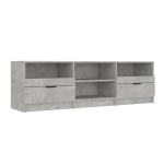 vidaXL telerikapp, betoonhall, 150x33,5x45 cm, tehispuit