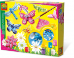 Casting and painting - Butterfly and glitter - SES CREATIVE - Large mold, 6 colors of paint, brush, glitter and plaster