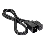 AKYGA Professionaalne Serveri Toitekaabel AK-UP-03 Pikendus 1.8m, IEC C19/C20, 250V, Must, Sertifikaadid: REACH, RoHS, CE