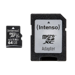 M&auml;lukaart Intenso micro SD UHS-I 64GB CL10