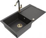 Graniidist k&ouml;&ouml;givalamu Mexen Leo koos segisti ja sifooniga, Must graniit+Must graniit/Kuld
