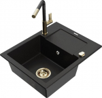 Graniidist k&ouml;&ouml;givalamu Mexen Enzo koos segisti ja sifooniga, Black+Black/Gold