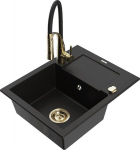 Graniidist k&ouml;&ouml;givalamu Mexen Enzo koos segisti ja sifooniga, Black+Black/Gold