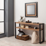Konsoollaud Kalune Design Cosmo Dresuar, pruun/must