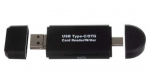 Kaardilugeja 5in1 USB, USB-C, USB 3.1 C t&uuml;&uuml;p, SD / Micro SD Card reader