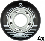 Rulluisurattad Nijdam 64x22 mm, 85A , 4 tk., mustad