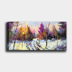 Reproduktsioon l&otilde;uendil Mets, 30x80 cm