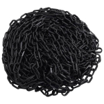 Hoiatuskett, must, 30m, plastik