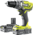 Akutrell-kruvikeeraja Ryobi R18DD3-220S / 18V / 2 x 2,0 Ah