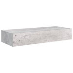 Seinariiul sahtliga, vidaXL, betoonhall, 60x23,5x10cm, MDF