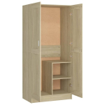 vidaXL garderoob Sonoma tamm 82,5x51,5x180 cm puitlaastplaat