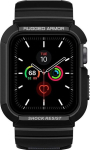 Apple Watch 4/5/6/7/8/9/SE/SE 2 (40/41mm) kaitse + rihm - Spigen Rugged Armor Pro - Musta