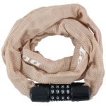 Jalgrattalukk koodiga Dunlop, 120 cm, beež