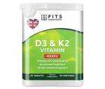 Toidulisand D3-Vitamiin 100 mcg (4000IU), K2-Vitamiin 90 tabletti