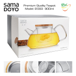 Klaas filtriga teekann Samadoyo, S093, Premium klass, Premium Quality Teapot, 900 ml