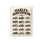 Metallplaat 30x40cm / Harley Davidson Models