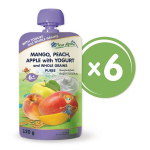 "Mango, virsik ja &otilde;un jogurtiga" orgaaniline p&uuml;ree FLEUR ALPINE, alates 6 elukuust, 120 g x 6