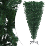 vidaXL tagurpidi kunstkuusk alusega, roheline, 240 cm