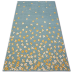 Vaip PASTEL 18408/032 - T&auml;hed, t&uuml;rkiissinine kuldne kreemjas