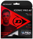 Squashi keeled DUNLOP ICONIC PRO AF 1,22MM 17G BLACK 10M SET