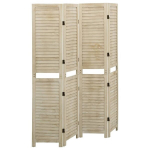 vidaXL 4 paneeliga sirm, 140 x 165 cm, paulownia puit