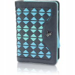 Ehtsast nahast rahakott naistele Visconti BR-75, sinine