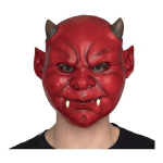 Punane Deemonimask - Disfrazzes - Halloween - Mees - Siseruum