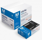Tugevad mustad &uuml;hekordsed nitriilkindad Santex Nitrile Flash Black, 1000 tk.