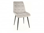 S&ouml;&ouml;gitoolide komplekt Signal Chic Velvet, 4 tooli, hall/must