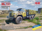 Liimitav mudel ICM 72816 Military Truck of the Armed Forces of Ukraine ZiL-131 1/72