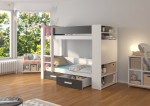 Narivoodi Adrk Furniture Garet, 80x180 cm, valge/must