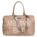 Kott emadele Childhome MOMMY BAG, Tepitud beež