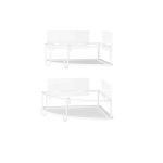 2-riiulikomplekt Umbra Cubiko, valge