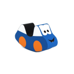 Pehme kiikuv m&auml;nguasi Auto, sinine