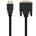 AISENS A117 0090 DVI kuni HDMI kaabel 1.8 m Full HD ekraanile v&otilde;i telerile, Must - A117-0090, Native