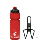 Pudel ja hoidja Cube Icon, 750ml, punane