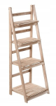 Flower stand folding bookcase wooden ladder 4