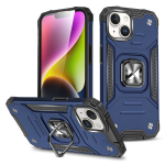 &Scaron;arvuotas dėklas su pir&scaron;tų laikikliu iPhone 15 Plus Ring Armor - sinine