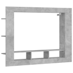 vidaXL telerikapp, betoonhall, 152 x 22 x 113 cm, tehispuit