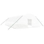 vidaXL kasvuhoone terasraamiga, valge, 60 m&sup2;, 10x6x2,85 m