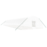 vidaXL kasvuhoone terasraamiga, valge, 132 m&sup2;, 22x6x2,85 m