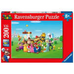 Puzzle 200 t&uuml;kki XXL Super Mario seiklused, 00012993, Alates 8. eluaastast, Ravensburger