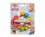Gripper 3D teether ja helmedega puidust