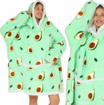 Naiste pleed, kapuutsiga kampsun 2in1, Avokaado