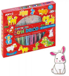 Vitraažv&auml;rvikomplekt SD10P10 Zodiac, Amos, 10 v&auml;rvi 10,5 ml + 12 ripatsit