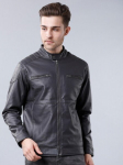 Nahkjakk meestele Pantoneclo, must, XL