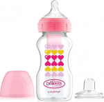 Pudel Dr Browns Options+ 2in1, roosa, 6 kuud+, 270 ml